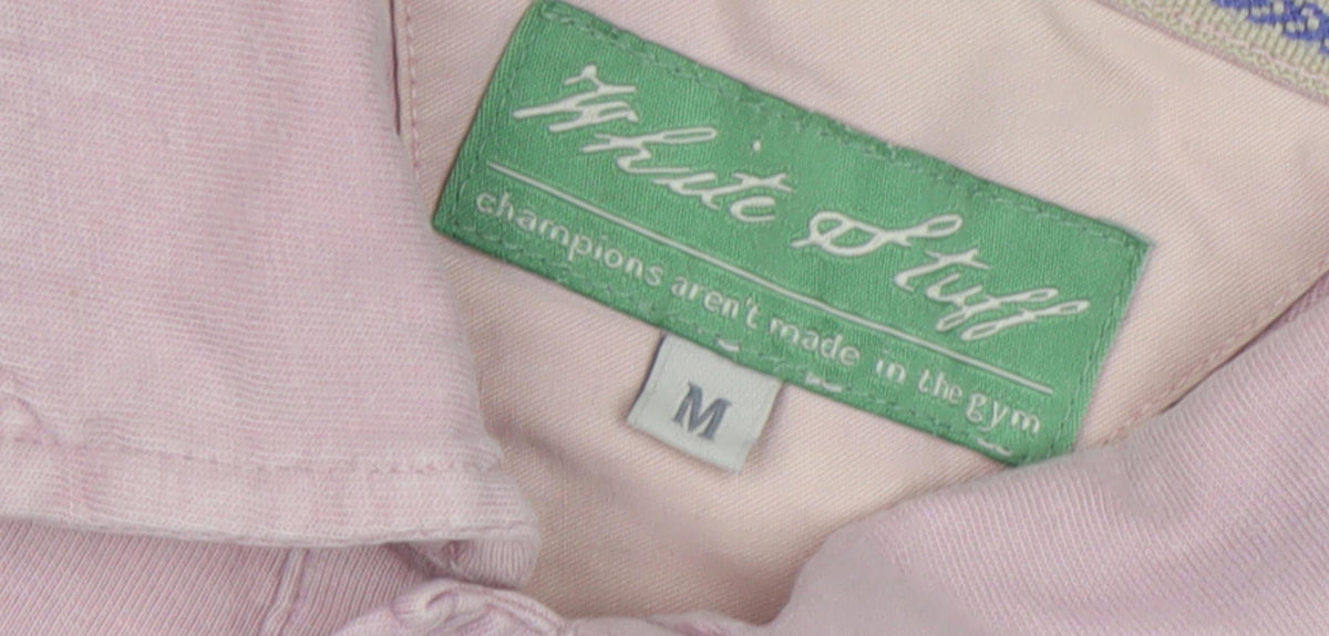 White Stuff Men's Pink Polo Shirt - Medium, Casual Wear
