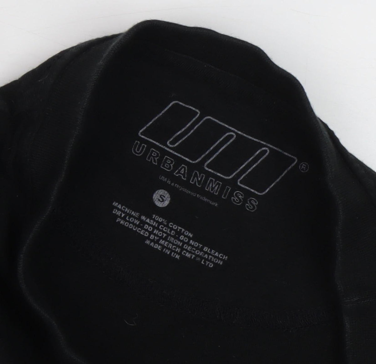 Urbanmiss Men's Black Space Graphic T-Shirt, Size S