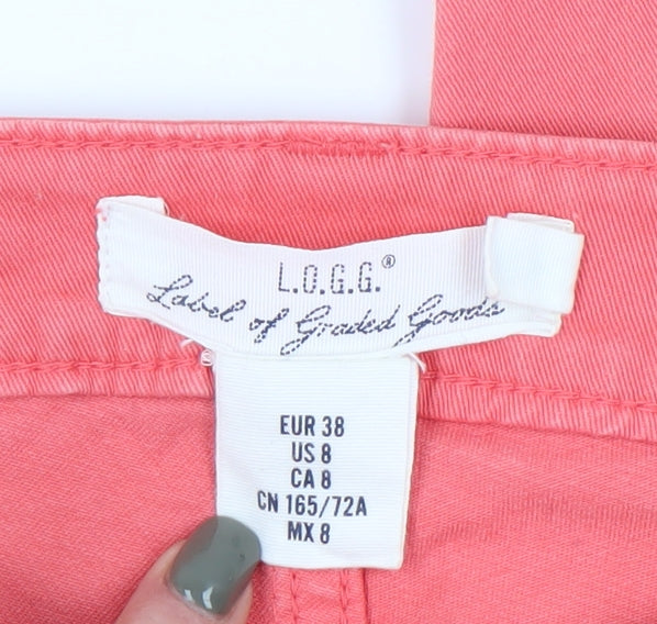 H&M Women's Pink Jeans Size 10