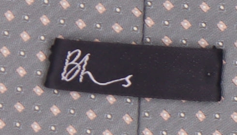 BHS Grey Polka Dot Men's Tie - One Size Polyester