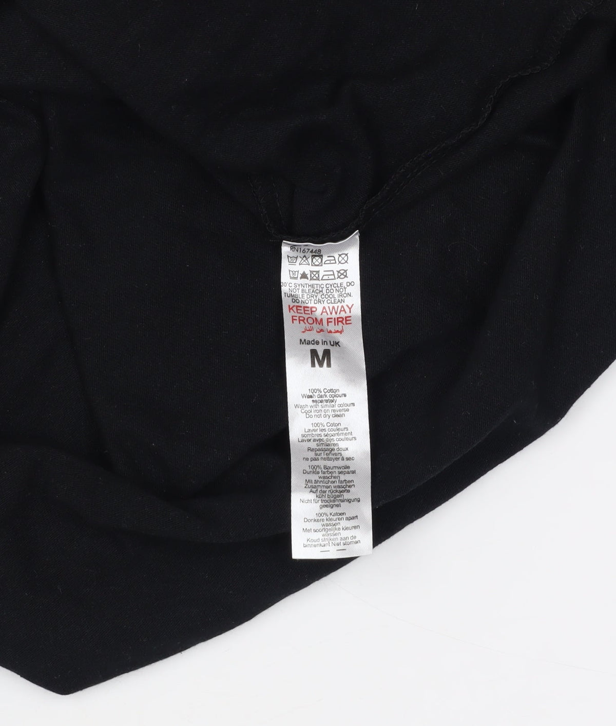 boohooMAN Men's Black Graphic T-Shirt - Size M