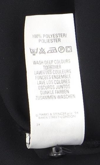 Marks & Spencer Women's Black Button-Up Size 14
