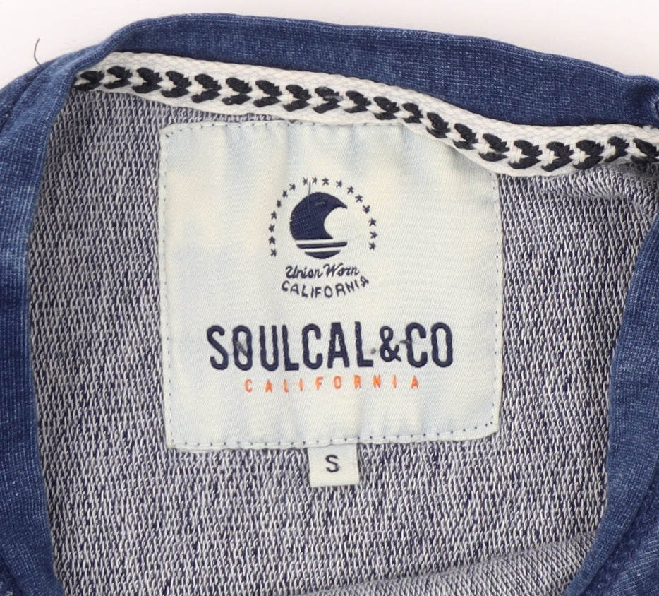 SoulCal Men's Blue Pullover Sweatshirt Size S
