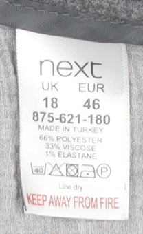 Next Women's Grey Blazer, Size 18, Business Casual
