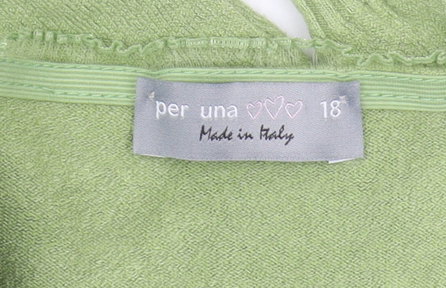 Per Una Women's Green Pullover Jumper Size 18