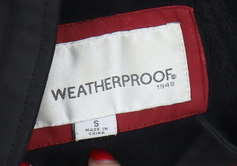 Weatherproof Women's Black Rain Coat Jacket S