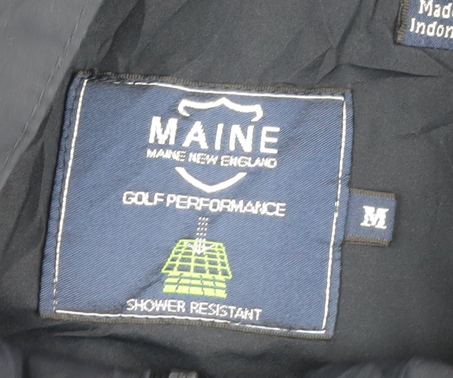 Maine Men's Black M Basic Jacket for Golf & Casual