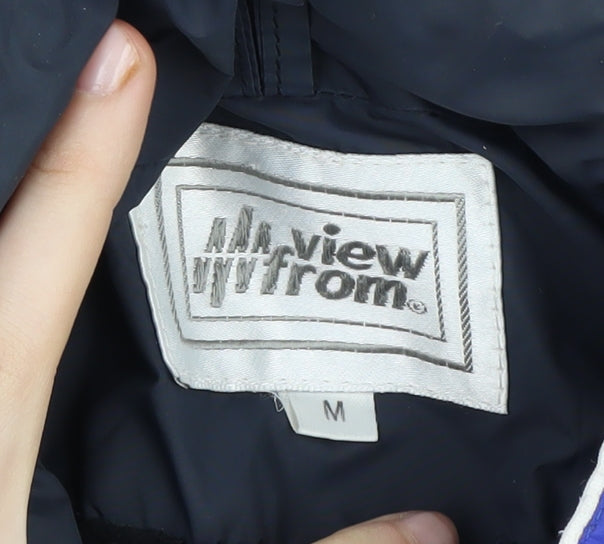 View From Men's Blue Windbreaker Jacket M