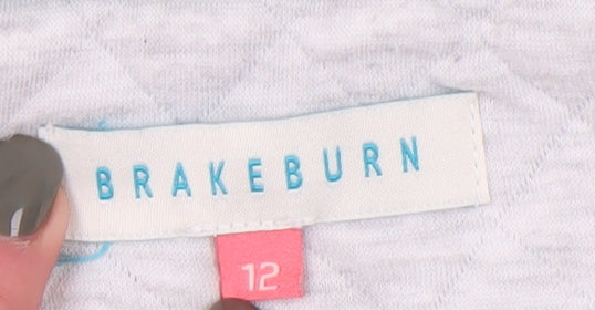 Brakeburn Women's Grey Full Zip Hoodie Size 12