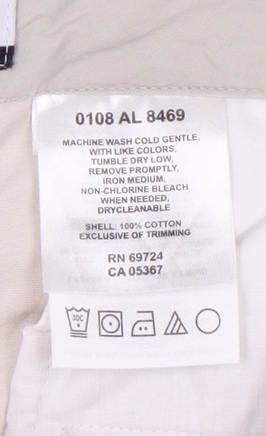 Columbia Women's Beige Cotton Capri Trousers Size 8