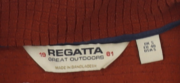 Regatta Men's Brown 1/2 Zip Sweatshirt, Size S, Excellent