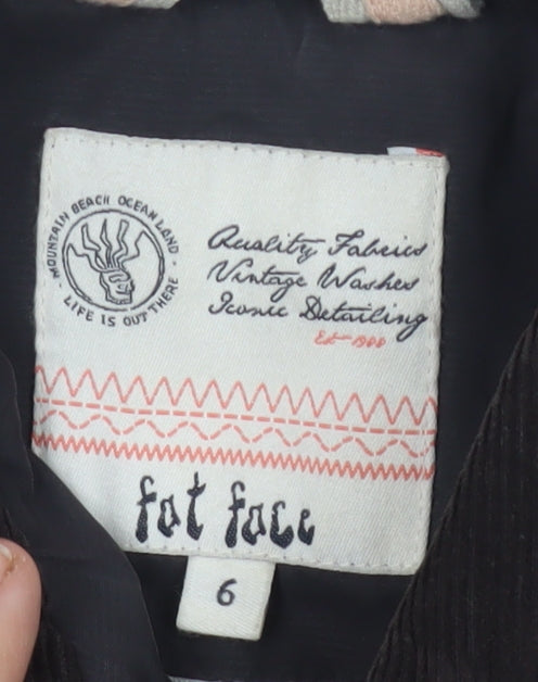 FatFace Women's Black Quilted Jacket Size 6 Casual