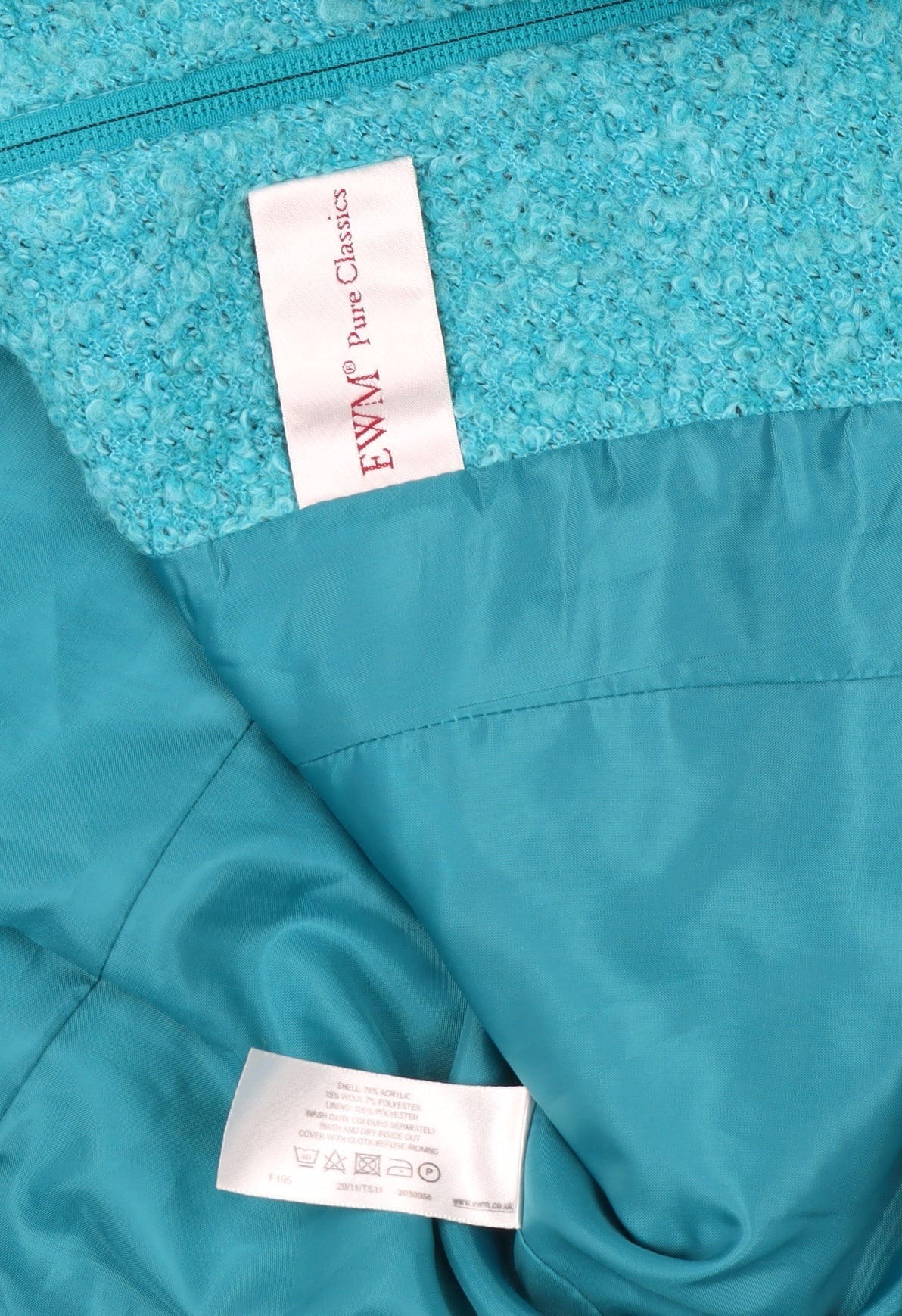EWM Women's Blue Basic Jacket, Size 16