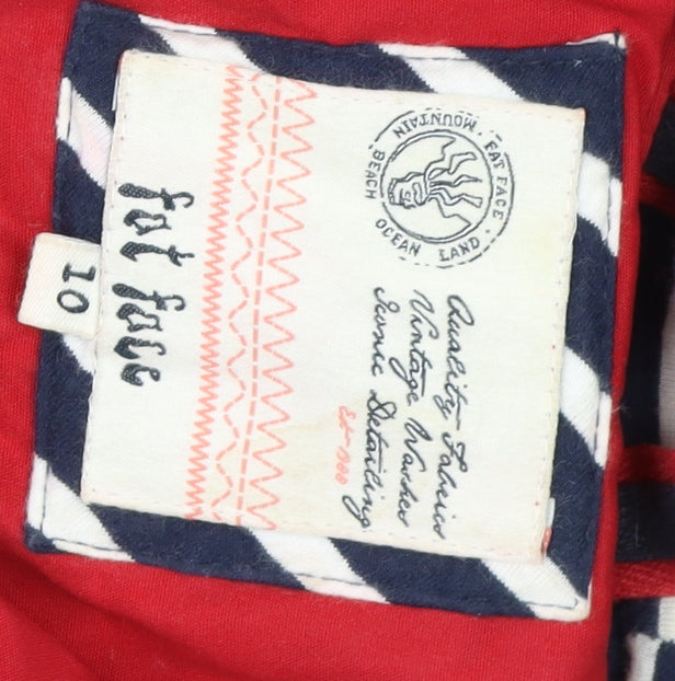 FatFace Women's Red Hooded Jacket Size 10