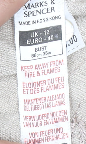 Marks & Spencer Women's Beige Cardigan Size 12