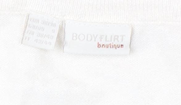 Body Flirt Women’s Black V-Neck Pullover Jumper Size 12