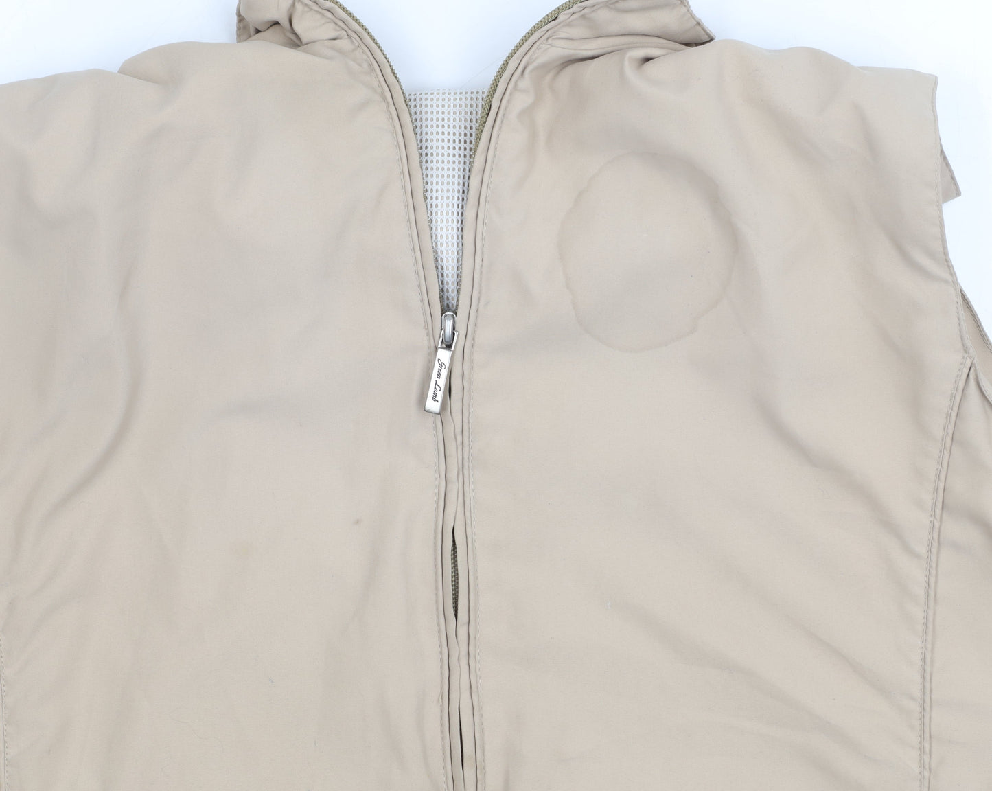 Green Lamb Men's Beige Full Zip Jacket L
