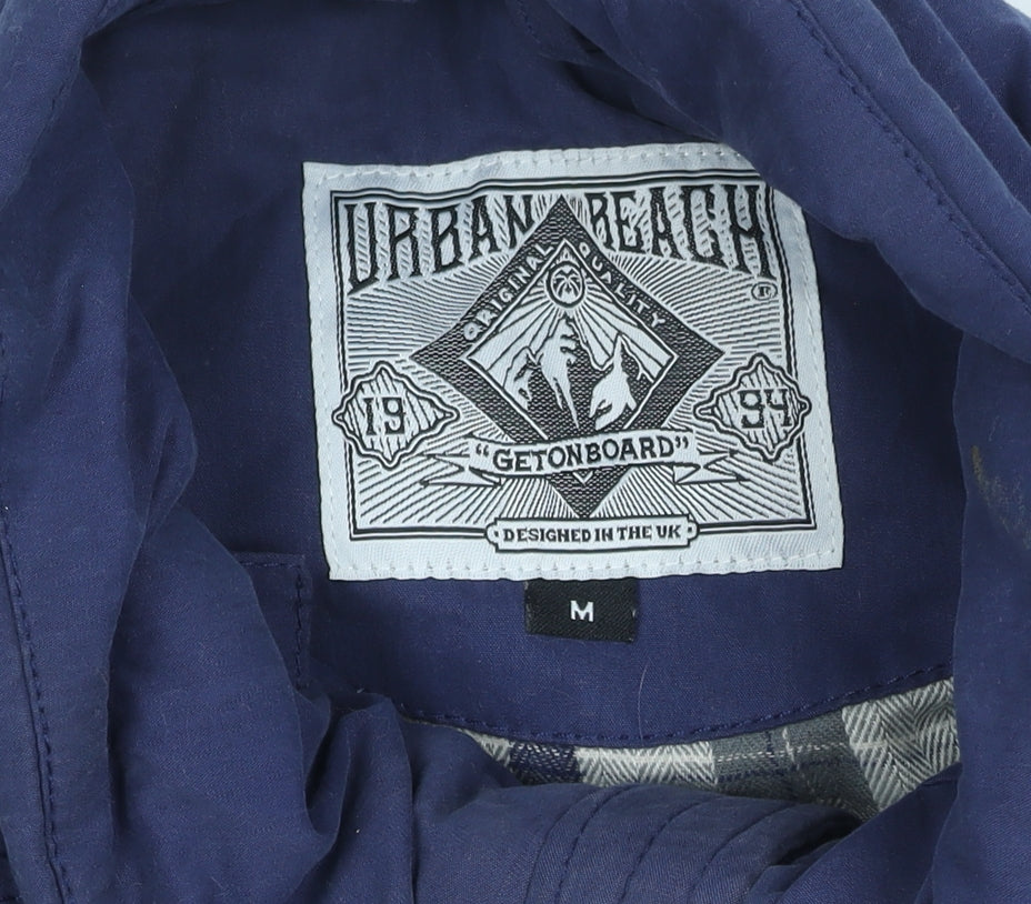 Urban Beach Men's Blue Puffer Waistcoat Size M - Casual
