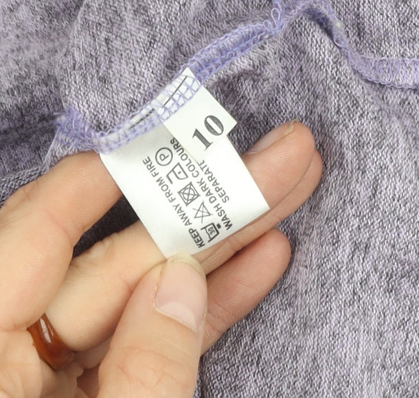 Vida Vi Women's Grey Pullover Jumper Size 10 Casual