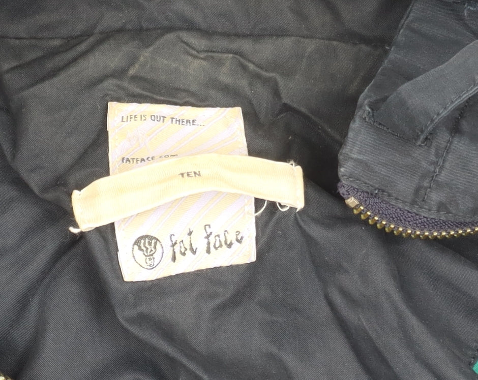 FatFace Women's Black Hooded Parka Jacket Size 10