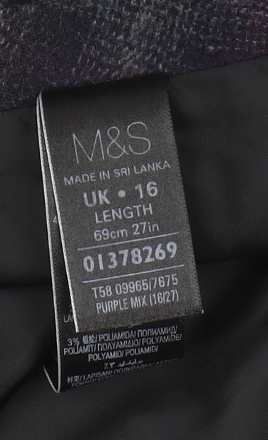 Marks & Spencer Women's Multicoloured A-Line Midi Skirt