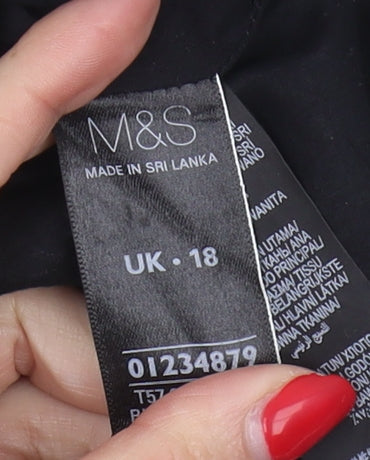 Marks & Spencer Women's Black Pencil Skirt Size 18