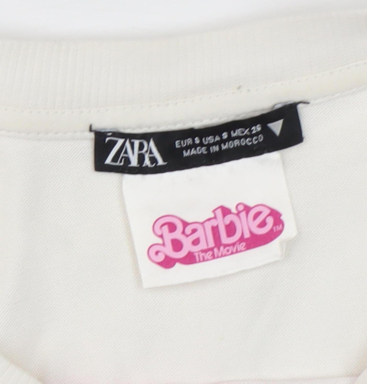 ZARA Women Barbie T-Shirt Multicoloured Size 8