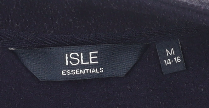 Isle Essentials Women's Black M Waistcoat Full Zip
