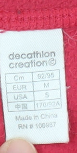 Decathlon Women's Red Fleece Sweatshirt UK 12