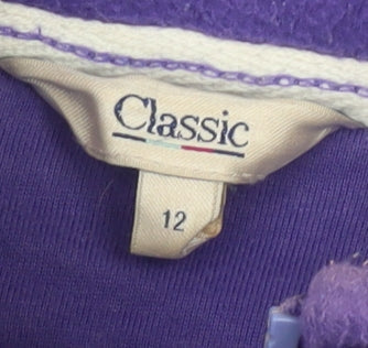 Marks & Spencer Women's Purple Full Zip Sweatshirt