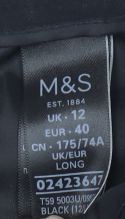 Marks & Spencer Women's Black Trousers Size 12