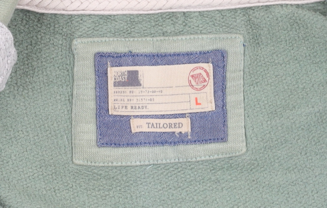Marks & Spencer Men's Green Hooded Jacket Size L
