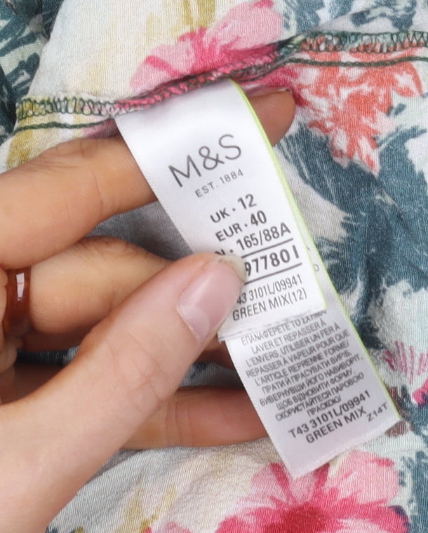 Marks and Spencer Women's Floral Blouse, Size 12
