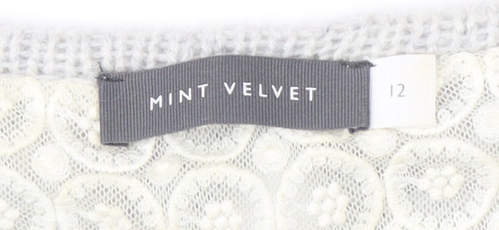 Mint Velvet Women's Grey Pullover Jumper Size 12