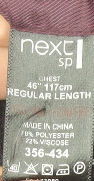 Next Men's Blue Slim Fit Blazer, 46R, Formal Style