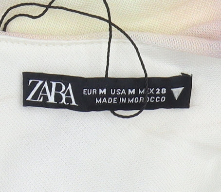 Zara Women's Multicoloured Sleeveless Dress M