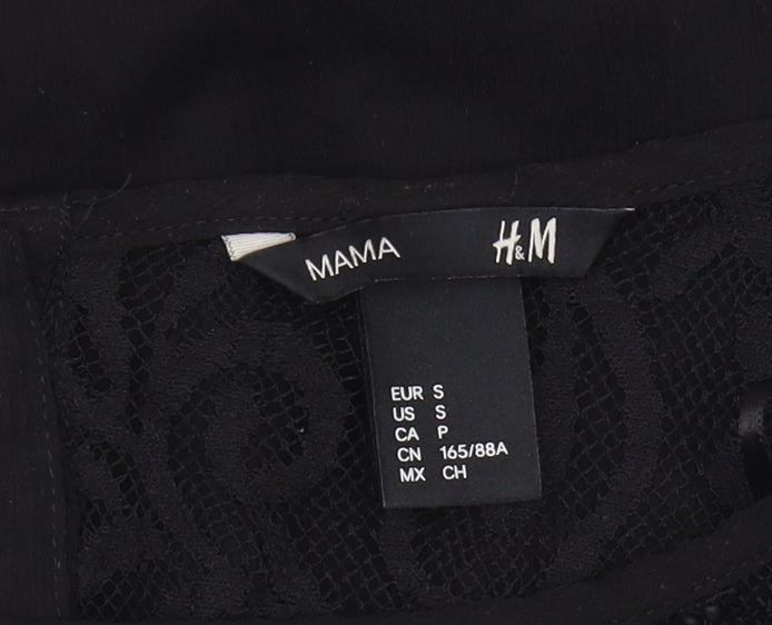 H&M Maternity Black Lace Blouse 8 Women Casual/Party