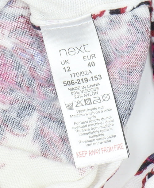 Next Women Multicoloured Floral Pullover Jumper Size 12