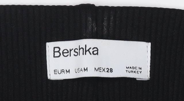 Bershka Women's Black Skinny Trousers Size M