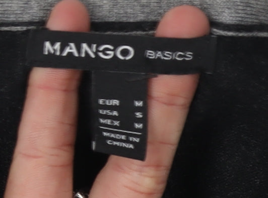 Mango Women's Grey V-Neck Cardigan Size 10
