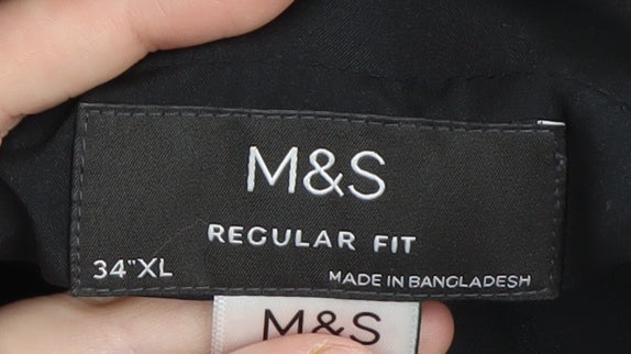 Marks & Spencer Men's Black Dress Pants 34 XL