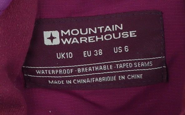 Mountain Warehouse Women's Purple Anorak Jacket Size 10