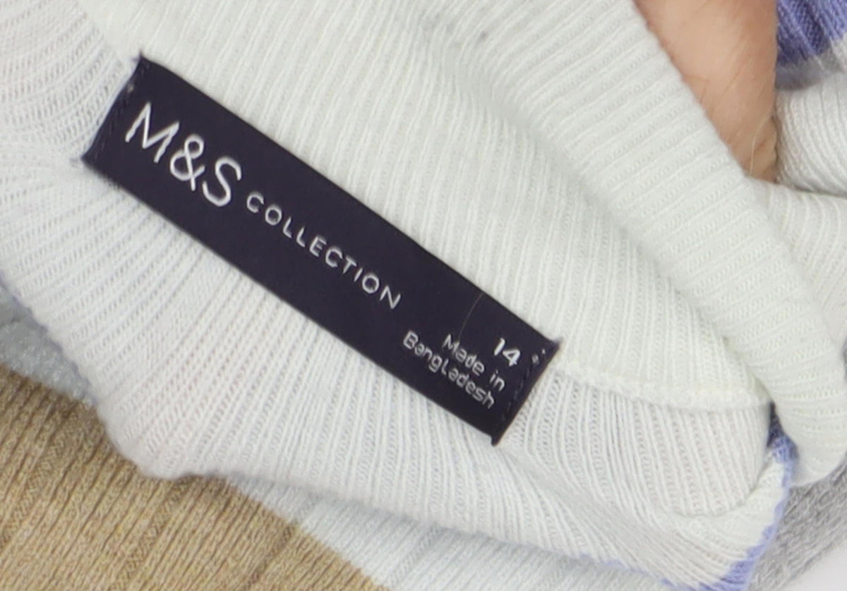 Marks & Spencer Women's Multicoloured Pullover Jumper