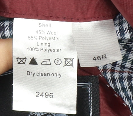 Skopes Men's Multicoloured Check Suit Jacket 46R