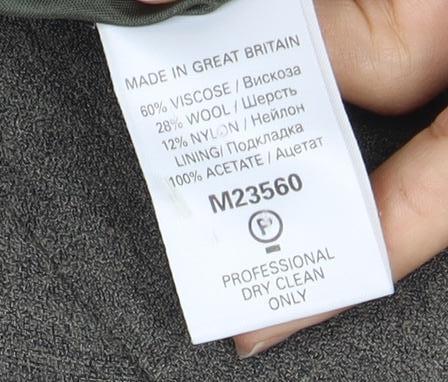 Next Women's Grey Overcoat, Size 12 - Elegant Business Attire