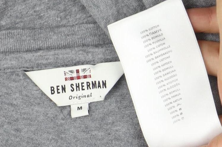 Ben Sherman Men's Grey Graphic T-shirt Size Medium