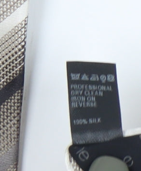 Marks & Spencer Grey Striped Silk Men's Tie