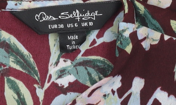 Miss Selfridge Women's Floral Blouse Size 10