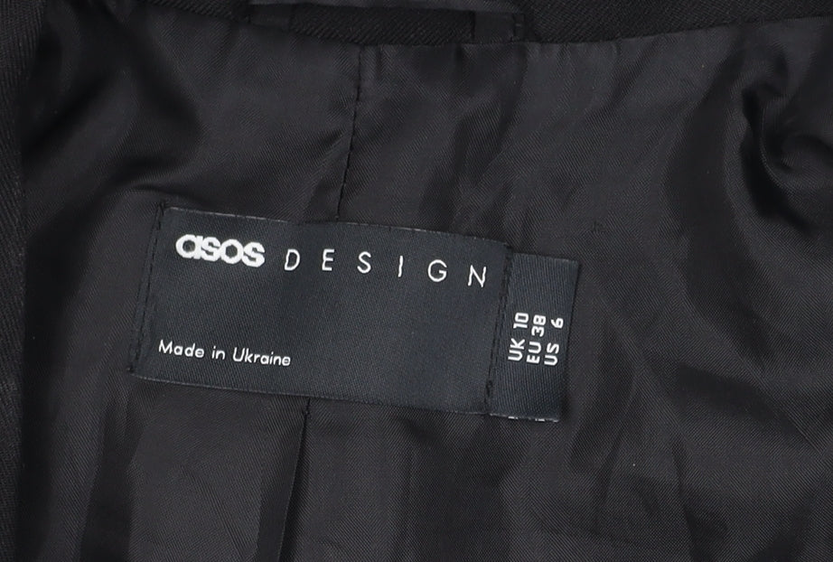 Additional view of ASOS DESIGN Women's Black Regular Double-Breasted Blazer