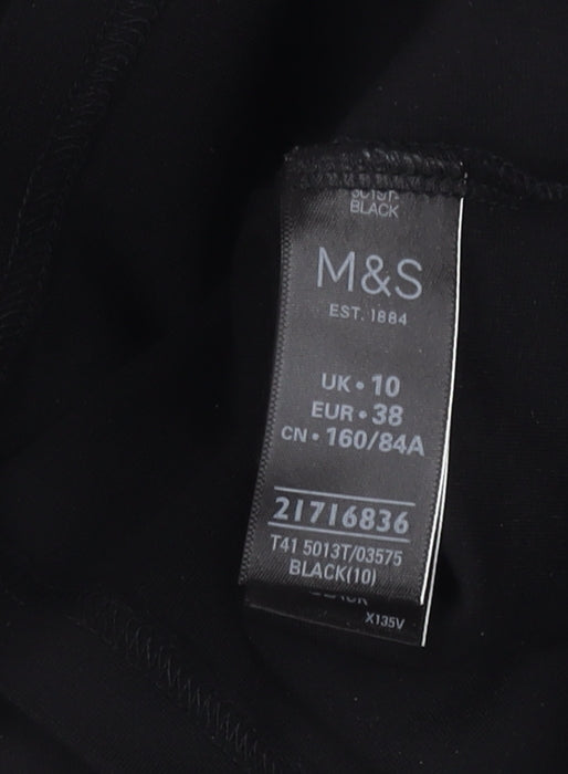 Marks & Spencer Women Black One Shoulder Top
